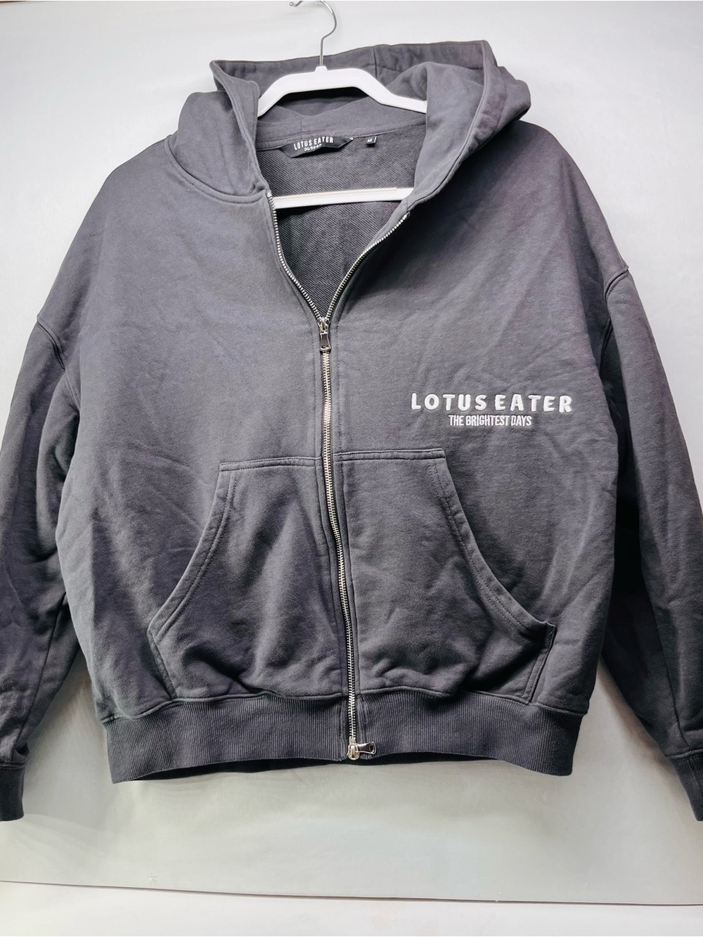 Lotus Eater Women's‎ Charcoal Zip-Up Hoodie